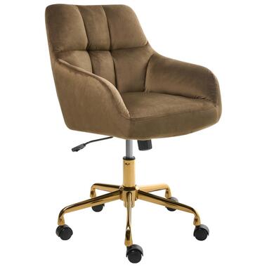 Chaise de bureau PALMDALE Velours Marron product