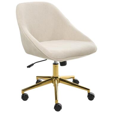 Chaise de bureau BARDSDALE Velours Beige clair product