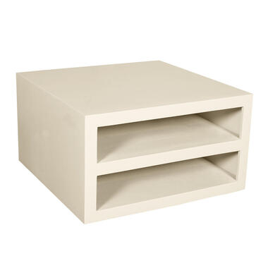 StarFurn Salontafel Zandkleur Hout - 80x80x40cm - Brussel product