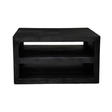 Table Basse Noir Bois - 80x80x40cm - Brussel product