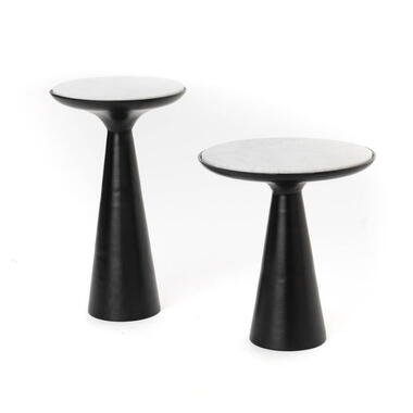 StarFurn Bijzettafel Zwart - 38x38x60cm - Essy product