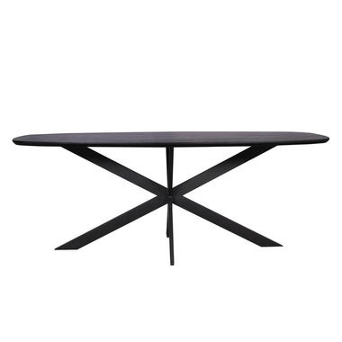 StarFurn Eettafel Zwart Hout - 200x100x76cm - Ferris product