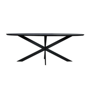 StarFurn Eettafel Zwart Hout - 210x100x76cm - Ferris product