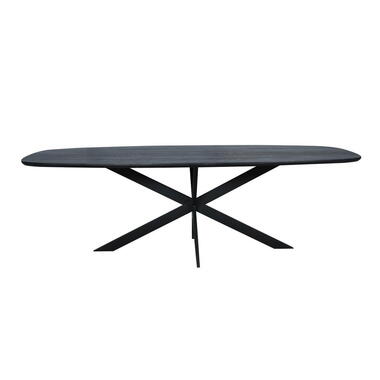 StarFurn Eettafel Deens Ovaal Zwart Hout - 240x110x76cm - Ferris product