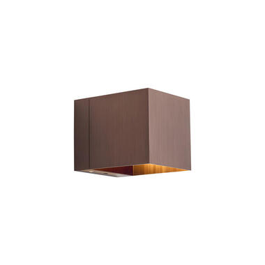 Qazqa applique murale bronze foncé avec led et variateur tactile rechargeable - product