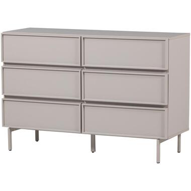 WOOOD Tours Ladekast 6 Lades - Melamine/ MDF - Zand - 80x120x42 product