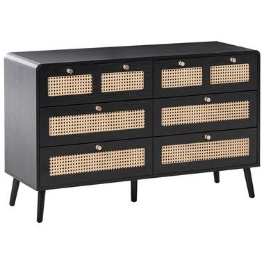 MOURA - Ladekast 6 lades - Zwart - MDF product