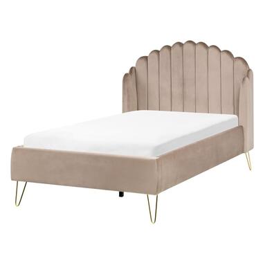 Lit avec sommier Velours AMBILLOU 120 x 200 cm Taupe product