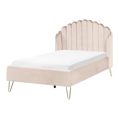 Lit avec sommier Tissu AMBILLOU 120 x 200 cm Beige clair product