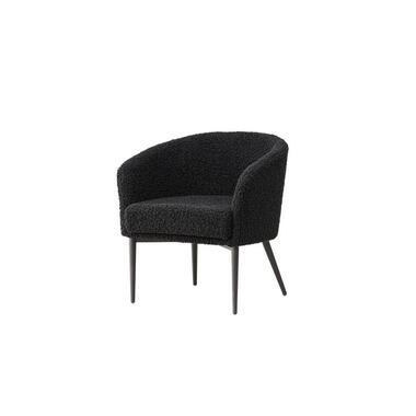 Svea - Bianca fauteuil - teddy - zwart product