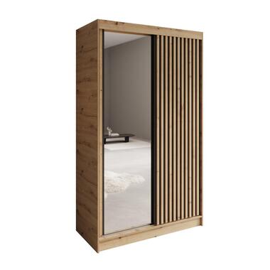 Meubella - Elles - Kleerkast met schuifdeuren - Eiken - 120x60x204 cm product