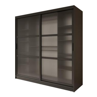 Meubella Armoire Fessaro - Noir - 200 cm product