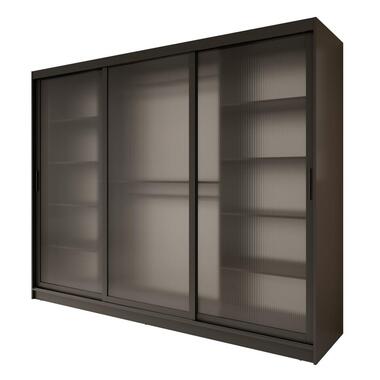 Meubella Armoire Fessaro - Noir - 250 cm product