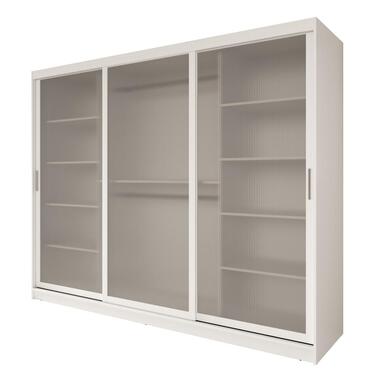 Meubella Armoire Fessaro - Blanc - 250 cm product