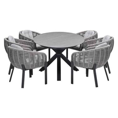 Ensemble de jardin Padula - Scot - Sable de Naples - 230x115 - 7 pièces product