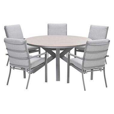 Ensemble de jardin Senja - Tulli - sable de vallée - Ø148x75 cm - 6 pièces product