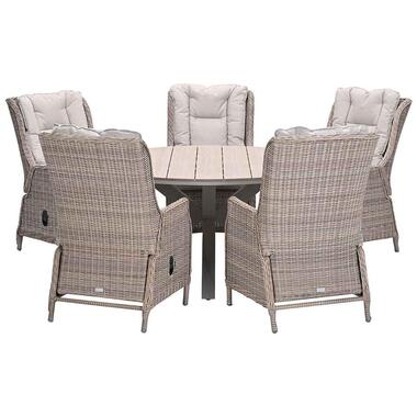 Ensemble de jardin Marbella - Tulli - saule vintage - Ø148x75 cm - 6 pièces product