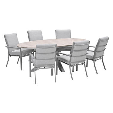 Ensemble de jardin Senja - Tulli - sable de la vallée - 220x115 cm - 7 pièces product