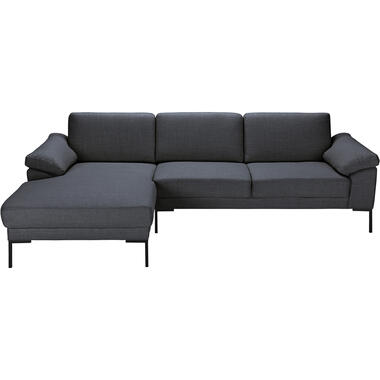 Zetel Tom met chaise longue rechts - Basel - antracietkleur product