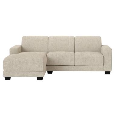 Zetel Aberdeen met chaise longue links - Kansas - crème product