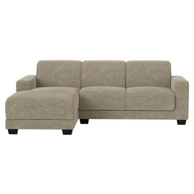 Zetel Aberdeen met chaise longue links - Rebel - taupe product