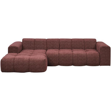 Hoeksalon Beau links - Raven - wijnrood product