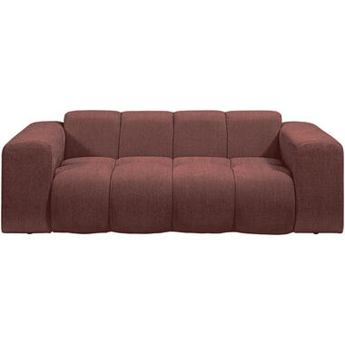 Zetel Beau 2-zits - stof Raven - wijnrood product