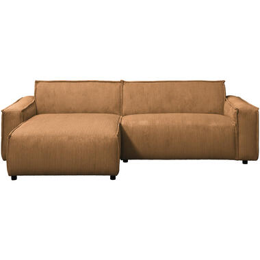 Hoeksalon Brooklyn met chaise longue links - Soop - bruinrood product