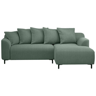 Zetel Elsa met chaise longue rechts - stof Eden - saliegroen product