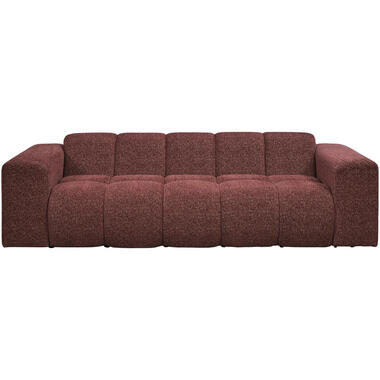 Zetel Beau 3-zits - stof Raven - wijnrood product