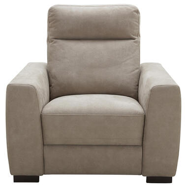 Fauteuil James - lederlook - zilvergrijs product