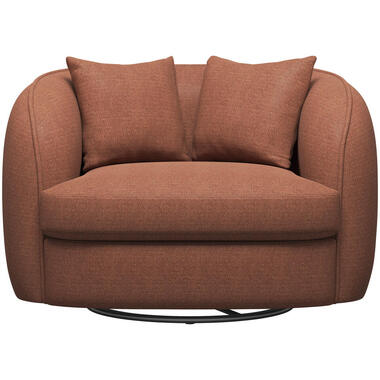 Causeuse Enzio - tissu Pure - brun rougeâtre product