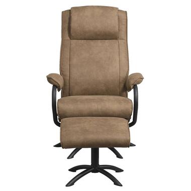 Relaxfauteuil Vincent incl. hocker - taupe product