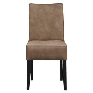 Chaise de salle à manger Casey - micro-cuir taupe - 93x46x68 cm product