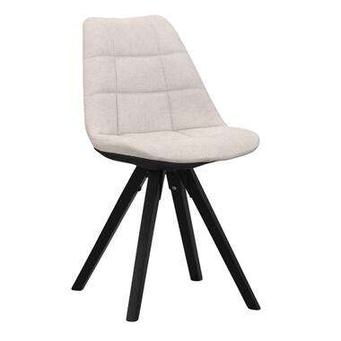 Chaise de salle à manger Senja - sable/à carreaux - bois noir product