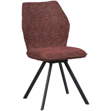 Chaise de salle à manger Raffy - tissu - bordeaux product