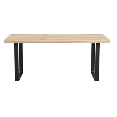 Table de salle à manger Livorno - bois de chêne/métal - 180x90 cm product