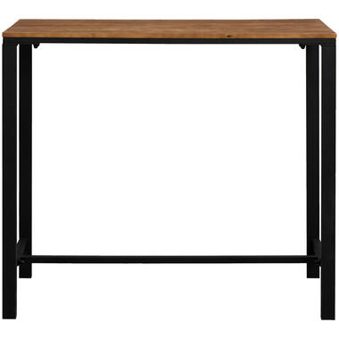 Bartafel Luuk - zwart/naturelkleur - 120x60x105 cm