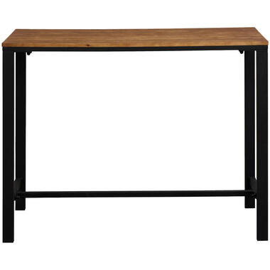 Bartafel Luuk - zwart/naturelkleur - 120x60x92 cm