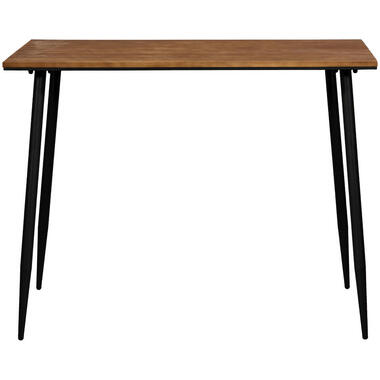 Bartafel Milo - zwart/naturel - 92x120x70 cm