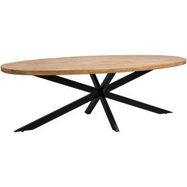 Eetkamertafel Travis ovaal - mangohout - 78x200x100 cm