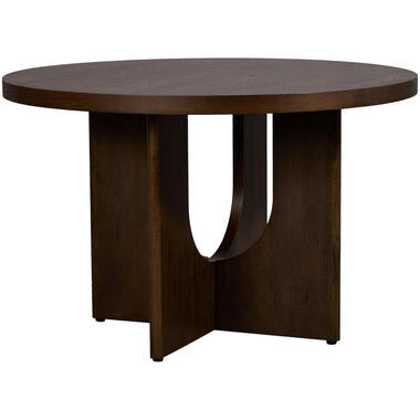 Eettafel Lio - bruin - Ø120 cm