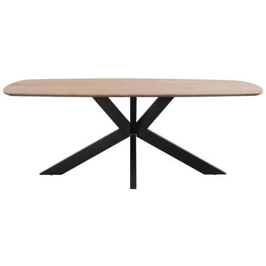 Table de salle à manger Trevora ovale - brun/noir - 230x100 cm product