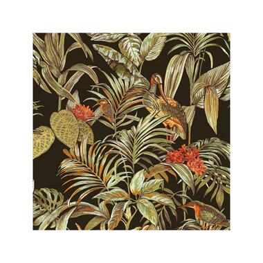 Dutch Wallcoverings - Wallstitch bird of paradise black - 0,53x10,05m product