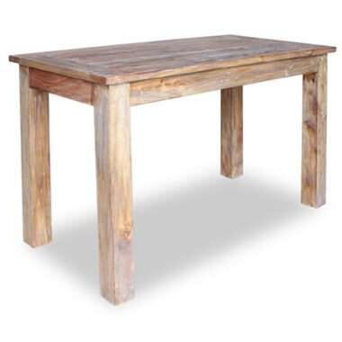 vidaXL Eettafel 120x60x77 cm massief gerecycled hout product