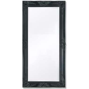 vidaXL Wandspiegel Barok 100 x 50 cm zwart product