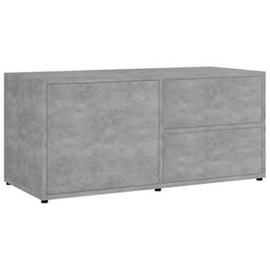 vidaXL Meuble TV Gris béton 80x34x36 cm Bois d'ingénierie product