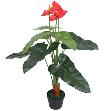 vidaXL Plante artificielle avec pot Anthurium 90 cm Rouge et Jaune product