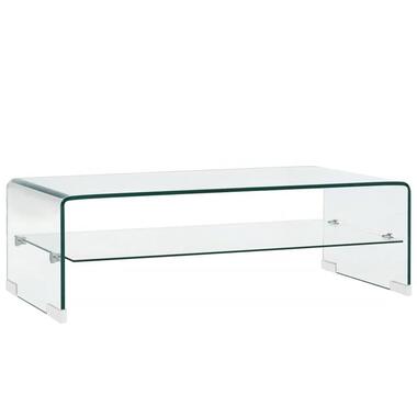 vidaXL Salontafel 98x45x31 cm gehard glas transparant product