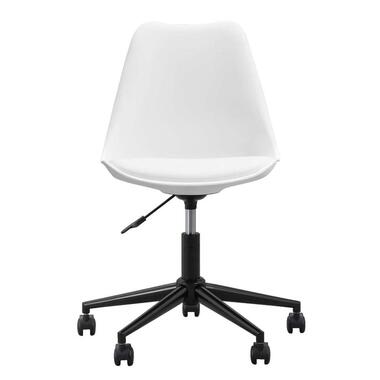 Chaise de bureau Senja - plastique blanc - métal noir product